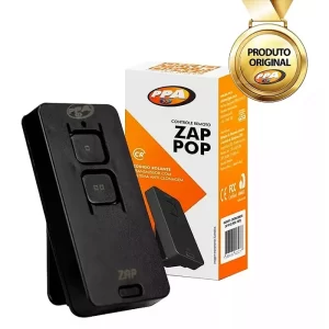 Controle Remoto PPA ZAP POP 433MHZ compativel com Garen Unisystem Ipec
